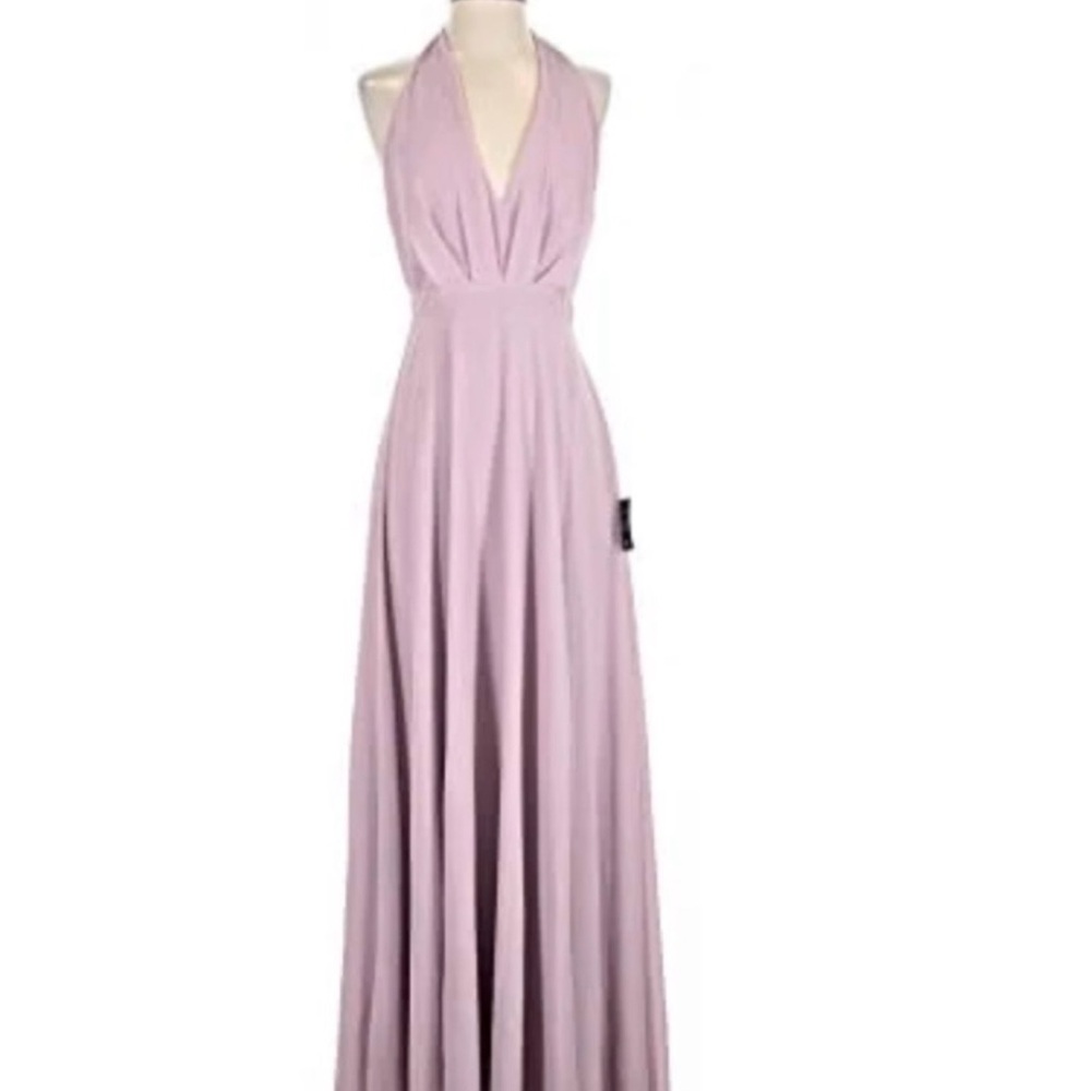 Lulu's Lavender Halter Maxi Dress